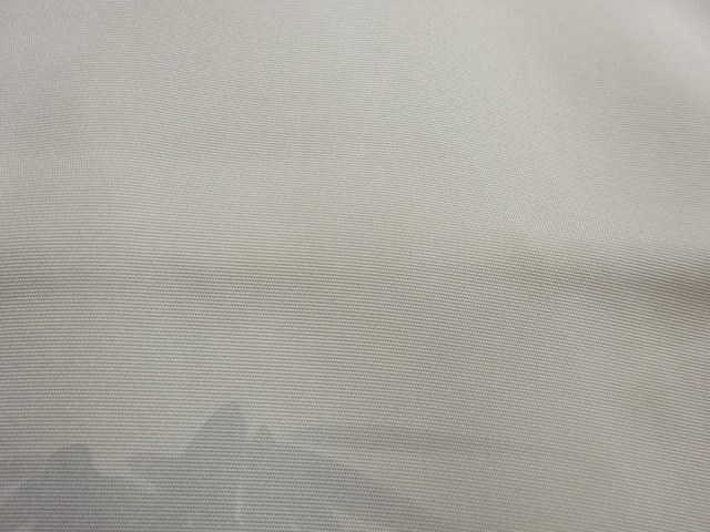  作家物　塩瀬手描き竹に鳥模様名古屋帯